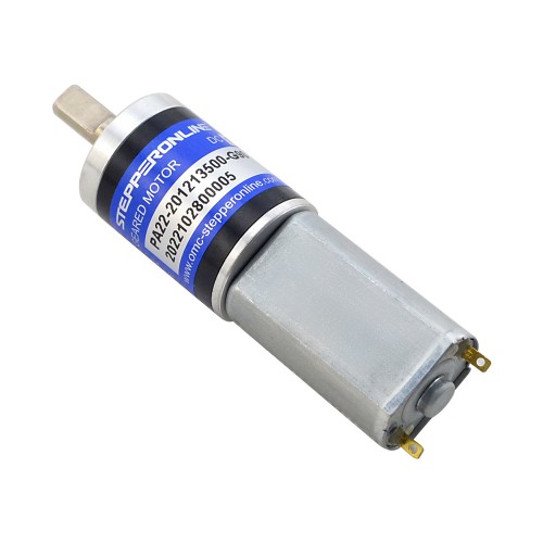 CN Satışta - Fırçalı 12V DC Dişli Motoru 0,95Kg.cm/116RPM 90,25:1 Planet Dişli Kutusu ile - CN-PA22-201213500-G90 | StepperOnline