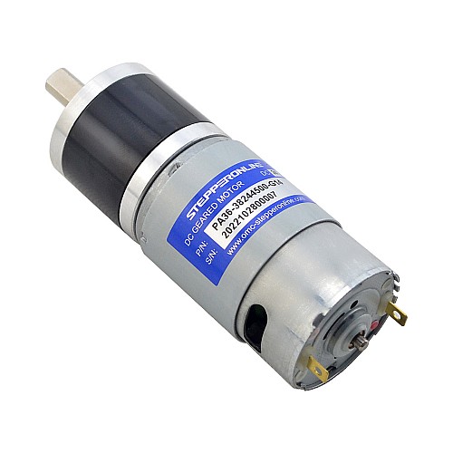 Fırçalanmış 24V DC Dişli Motoru 2,4Kg.cm/240RPM 13,76:1 Planet Dişli Kutusu ile Fırçalanmış 24V DC Dişli Motoru 2,4Kg.cm/240RPM 13,76:1 Planet Dişli Kutusu ile
