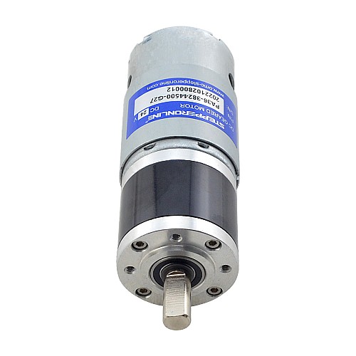 Fırçalanmış 24V DC Dişli Motoru 4,7Kg.cm/123RPM 26,8:1 Planet Dişli Kutusu ile