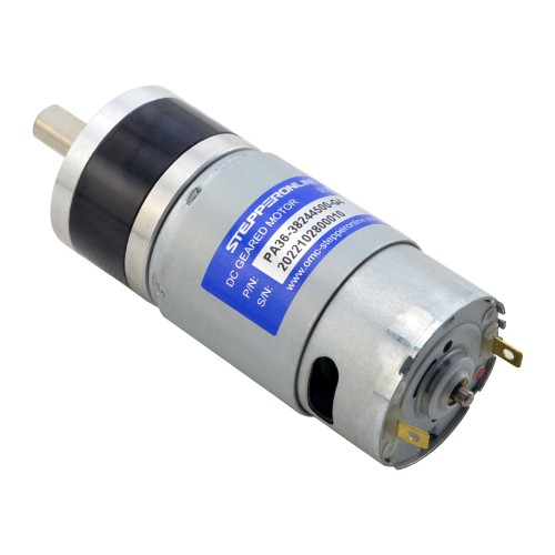 Fırçalanmış 24V DC Dişli Motoru 0,73Kg.cm/892RPM 3,7:1 Planet Dişli Kutusu ile