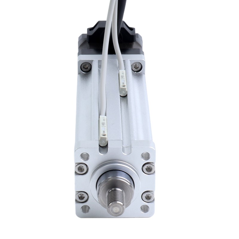 Nema 14 Bilyalı Vida Elektrikli Silindir 1.5A Strok 100mm 0.14Nm(19.83oz.in) Kurşun 2mm(0.07874) Sınır Anahtarlı - LCB14S13BAB15-100D | StepperOnline