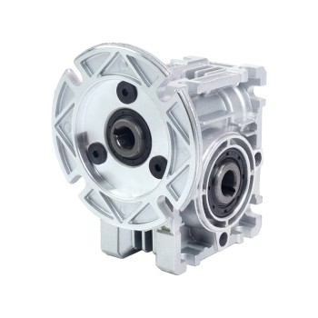 MRVR025 Sonsuz Dişli Kutusu 60:1 Oran Φ9mm Giriş Mili ve 56B14 Motor Giriş Flanşı