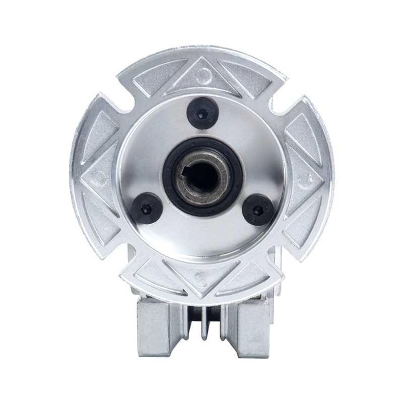 MRVR025 Sonsuz Dişli Kutusu 15:1 Oran Φ9mm Giriş Mili ve 56B14 Motor Giriş Flanşı