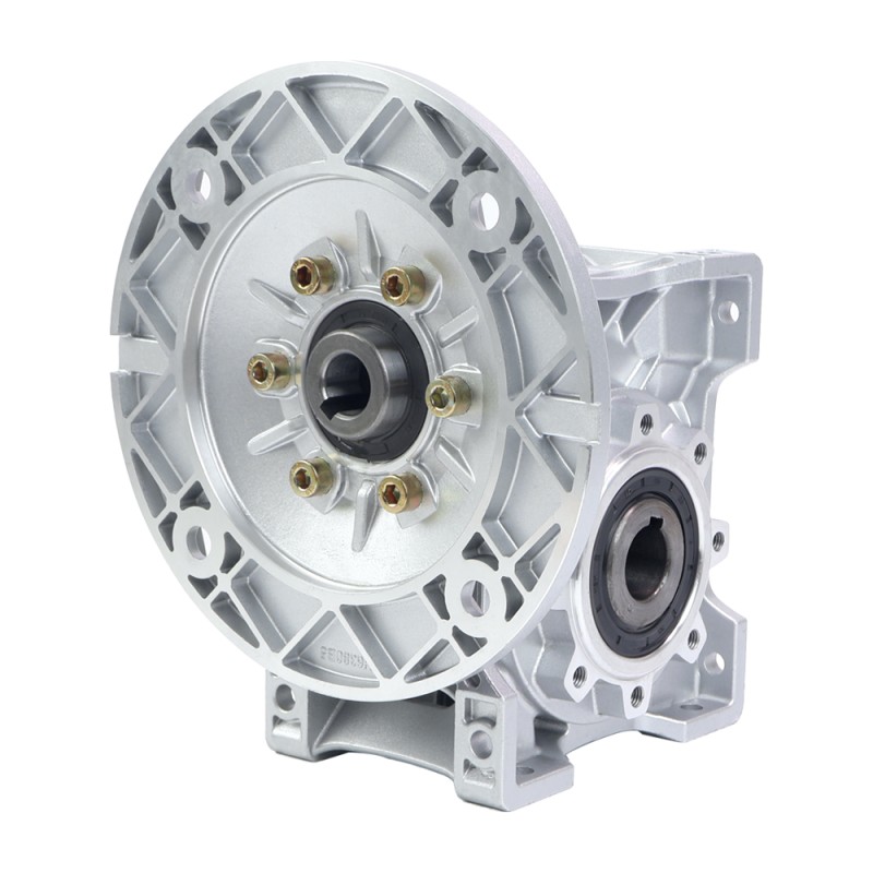MRVR063 Sonsuz Dişli Kutusu 100:1 Oran Φ14mm Giriş Mili ve 71B5 Motor Giriş Flanşı