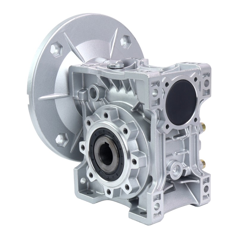 MRVR063 Sonsuz Dişli Kutusu 100:1 Oran Φ14mm Giriş Mili ve 71B5 Motor Giriş Flanşı
