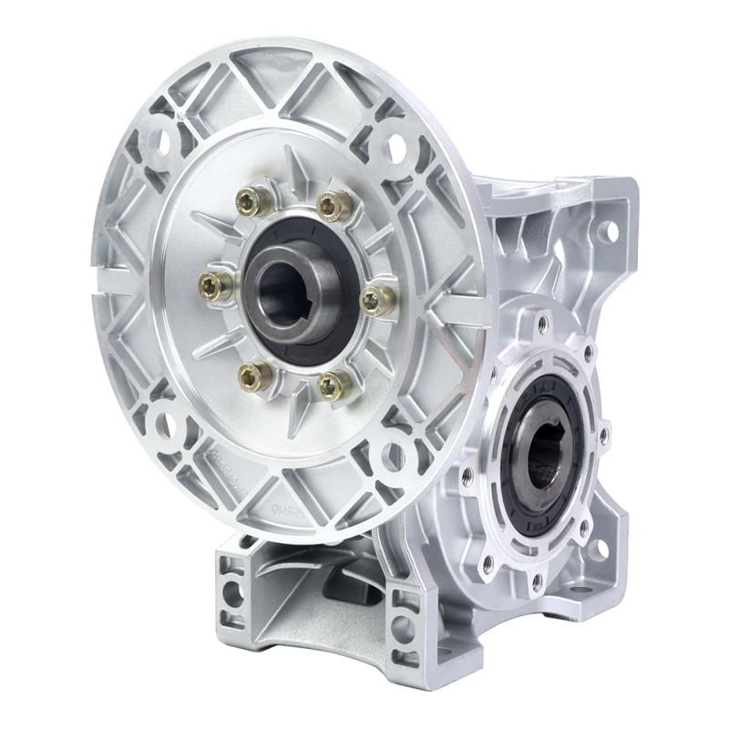 MRVR075 Sonsuz Dişli Kutusu 50:1 Oran Φ19mm Giriş Mili ve 80B5 Motor Giriş Flanşı