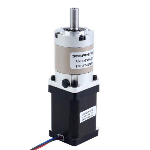 Nema 14 Step Motor Bipolar L=52mm Dişli Oranı 20:1 EG Serisi Planet Dişli Kutusu