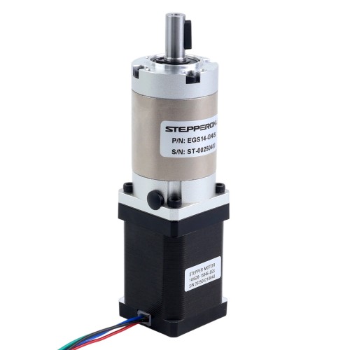 Nema 14 Step Motor Bipolar L=52mm Dişli Oranı 45:1 EG Serisi Planet Dişli Kutusu