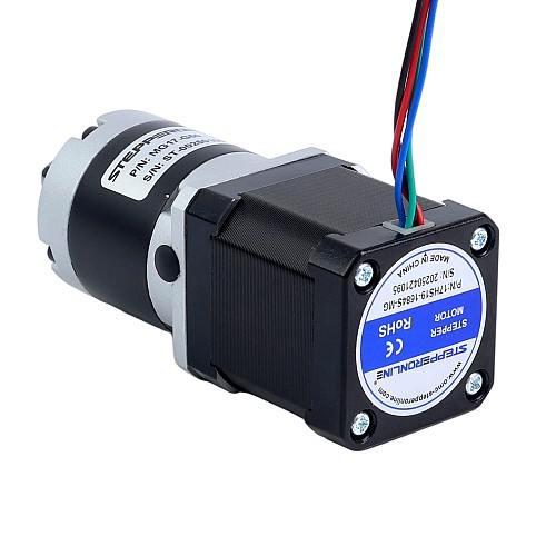 Nema 17 Step Motor Bipolar L=48mm Dişli Oranı 20:1 MG Serisi Planet Dişli Kutusu