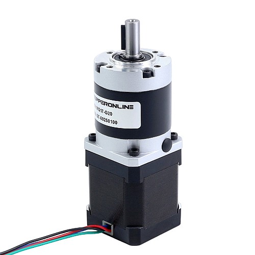 Nema 17 Step Motor Bipolar L=48mm Dişli Oranı 20:1 MG Serisi Planet Dişli Kutusu