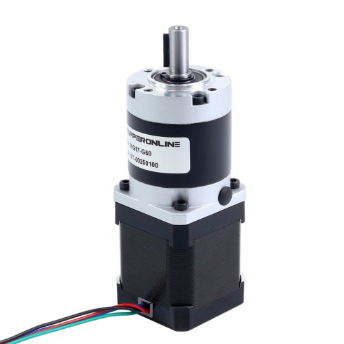 Nema 17 Step Motor Bipolar L=48mm Dişli Oranı 50:1 MG Serisi Planet Dişli Kutusu