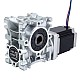 Nema 23 Step Motor 76 mm Dişli Oranı 30:1 Sonsuz Dişli Kutusu NMRVS30 Sonsuz Dişli Hız Düşürücü