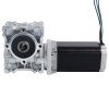 Nema 23 Step Motor 113 mm Dişli Oranı 50:1 Sonsuz Dişli Kutusu NMRVS30 Sonsuz Dişli Hız Düşürücü