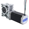 Nema 23 Step Motor 113 mm Dişli Oranı 50:1 Sonsuz Dişli Kutusu NMRVS30 Sonsuz Dişli Hız Düşürücü