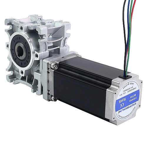 Nema 23 Step Motor 113 mm Dişli Oranı 50:1 Sonsuz Dişli Kutusu NMRVS30 Sonsuz Dişli Hız Düşürücü Nema 23 Step Motor 113 mm Dişli Oranı 50:1 Sonsuz Dişli Kutusu NMRVS30 Sonsuz Dişli Hız Düşürücü
