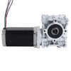 Nema 23 Step Motor 113 mm Dişli Oranı 50:1 Sonsuz Dişli Kutusu NMRVS30 Sonsuz Dişli Hız Düşürücü
