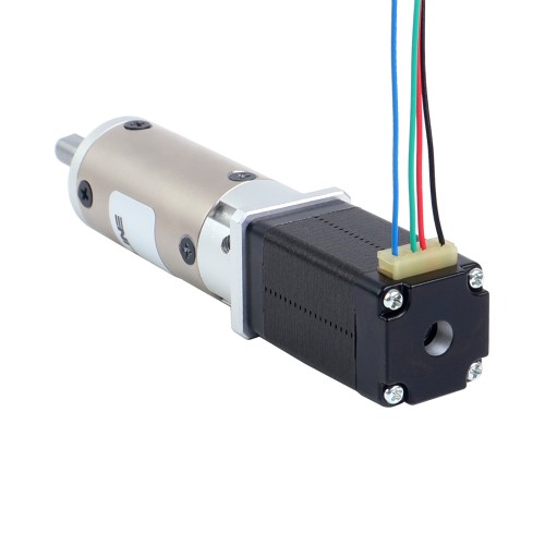 Nema 8 Step Motor Bipolar L=39,3 mm Dişli Oranı 100:1 EG Serisi Planet Dişli Kutusu