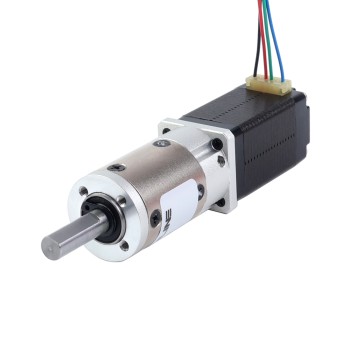 Nema 8 Step Motor Bipolar L=39,3 mm Dişli Oranı 5:1 EG Serisi Planet Dişli Kutusu
