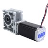 Nema 23 Step Motor 113 mm Dişli Oranı 20:1 Sonsuz Dişli Kutusu YRV30 Sonsuz Dişli Hız Düşürücü - 23HS45-4204S-YRV30-G20 | StepperOnline