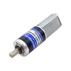 CN Satışta - Fırçalı 12V DC Dişli Motoru 3,8Kg.cm/24,5RPM, 428,6:1 Planet Dişli Kutusu ile