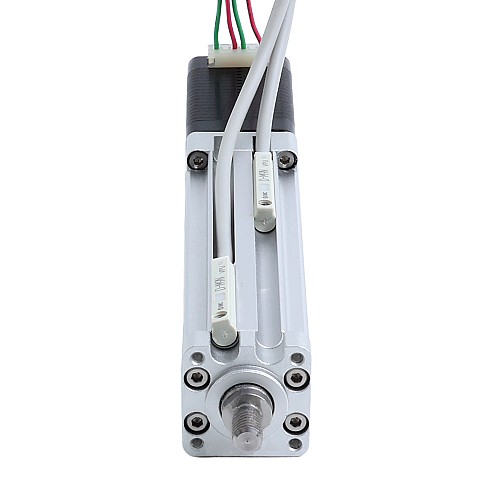 Nema 8 Bilyalı Vida Elektrikli Silindir 0.5A Strok 10mm 0.02Nm(2.83oz.in) Hatve 1mm(0.03937) Sınır Anahtarlı - LCB8S15BSS05-10D | StepperOnline