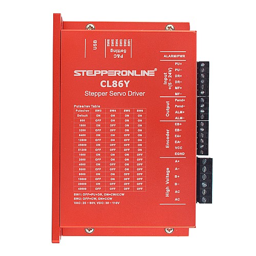 YS Serisi 1 Eksenli Kapalı Döngü Adım Motoru CNC Kiti 12,0 Nm (1699,34 oz.in) Nema 34 Motor, 1,5 m Kablolar ve Sürücü ile