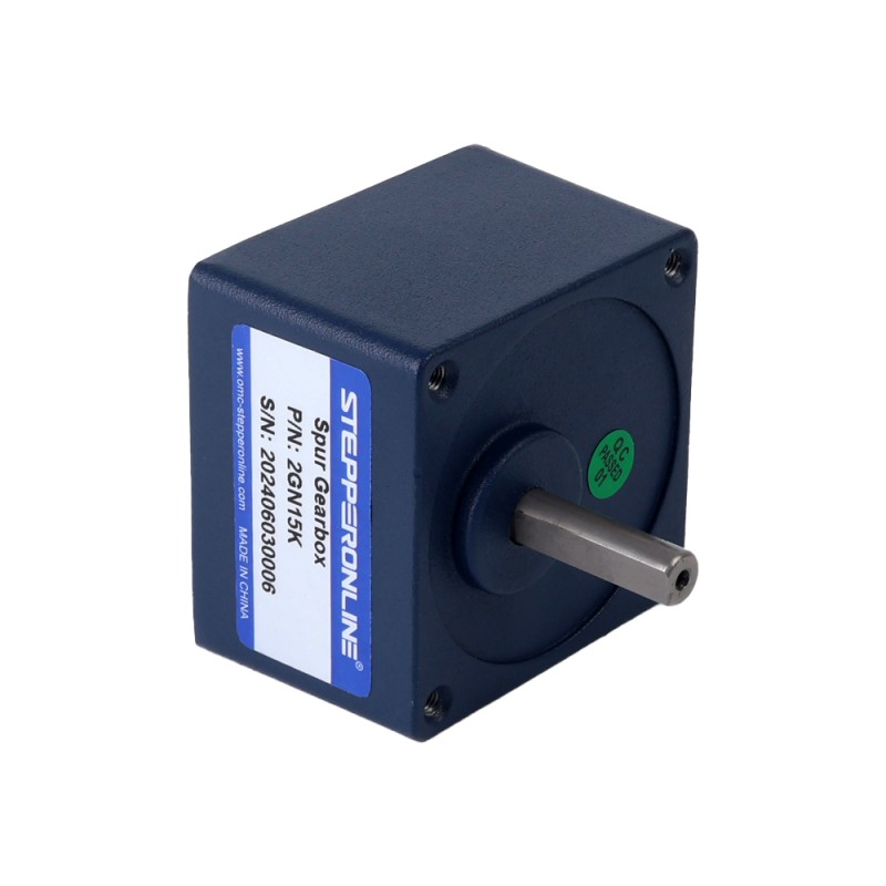 6W 110VAC 60Hz 103RPM 0,45Nm (63,73oz.in) Flanşlı 60mm Mahmuzlu Redüktör Tek Fazlı AC Endüksiyon Motoru