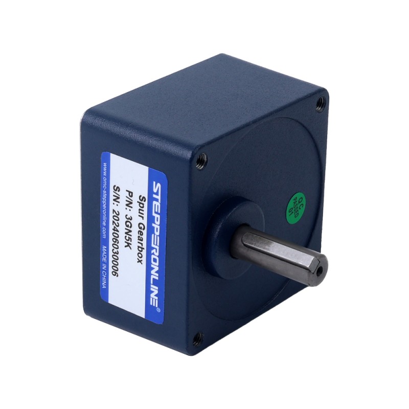 15W 220VAC 50Hz 18-270RPM 0,51Nm (72,22oz.in) Flanşlı 70mm Mahmuzlu Şanzıman Tek Fazlı AC Değişken Hızlı Motor