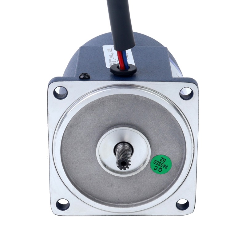 15W 220VAC 50Hz 13,5RPM 5,00Nm (708,06oz.in) Flanşlı 70mm Mahmuzlu Redüktör Tek Fazlı AC Endüksiyon Motoru