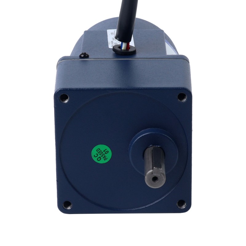 15W 220VAC 50Hz 13,5RPM 5,00Nm (708,06oz.in) Flanşlı 70mm Mahmuzlu Redüktör Tek Fazlı AC Endüksiyon Motoru
