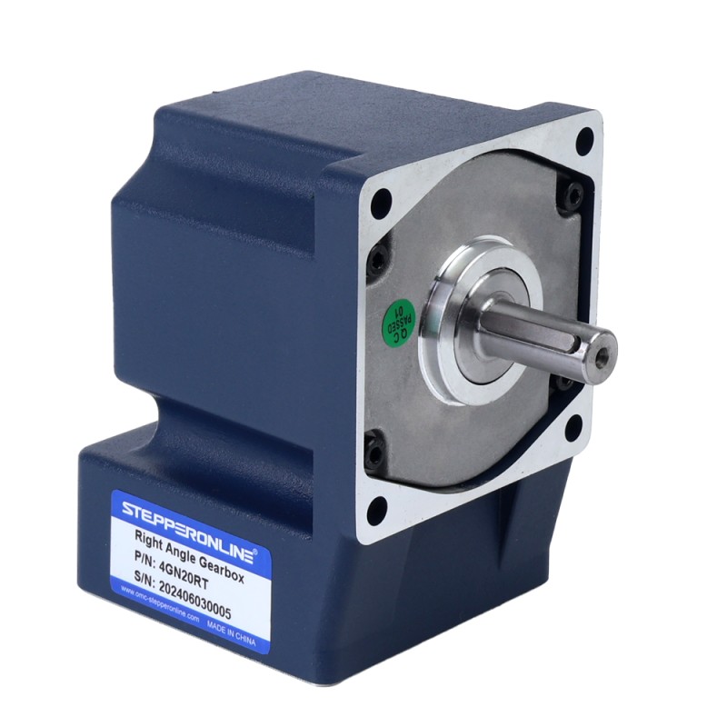 Fırçalanmış 24V 60W 4,49Nm (635,84oz.in) 90RPM 20:1 Dik Açılı Şanzıman DC Dişli Motoru