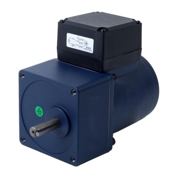 Almanya İndirimde - 25W 220VAC 50Hz 45RPM Flanşlı 80mm Mahmuzlu Redüktör Tek Fazlı AC Endüksiyon Motoru