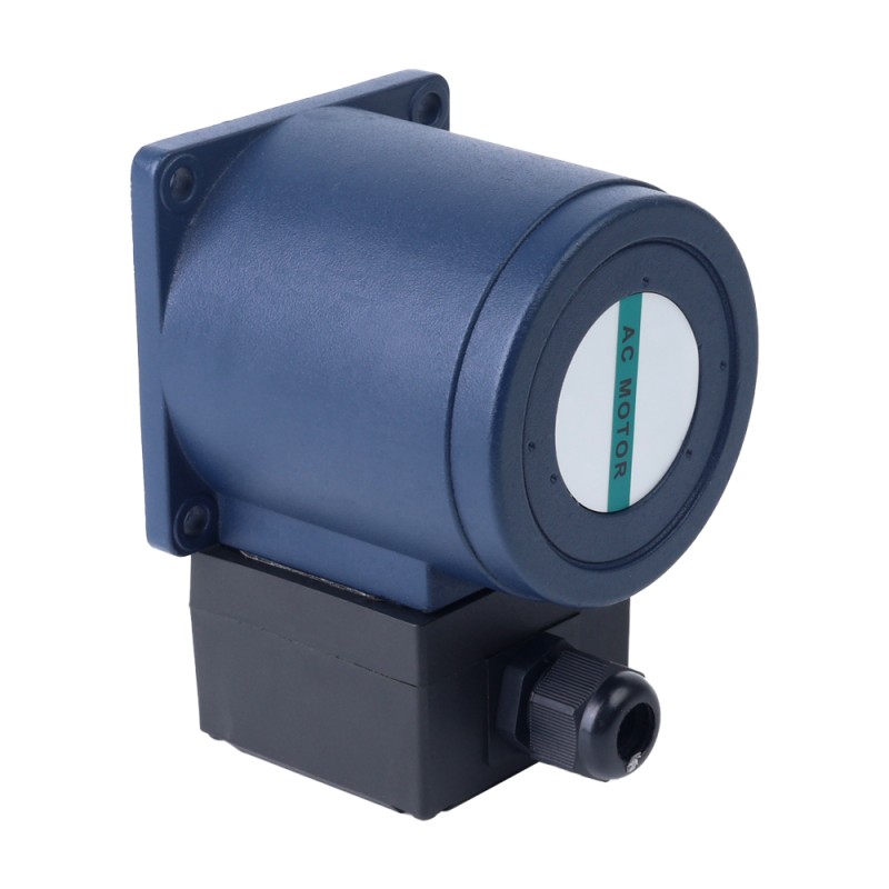 25W 220VAC 50Hz 27RPM 6,50Nm (920,48oz.in) Flanşlı 80mm Dik Açılı Şanzıman İçi Boş Şaft Tek Fazlı AC Endüksiyon Motoru