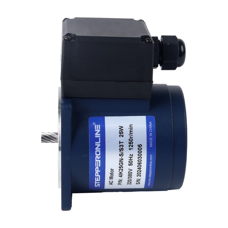 25W 220/380VAC 270/310RPM 0,75Nm (106,21oz.in)/0,61Nm (86,38oz.in) Flanşlı 80mm AC Endüksiyon Motoru