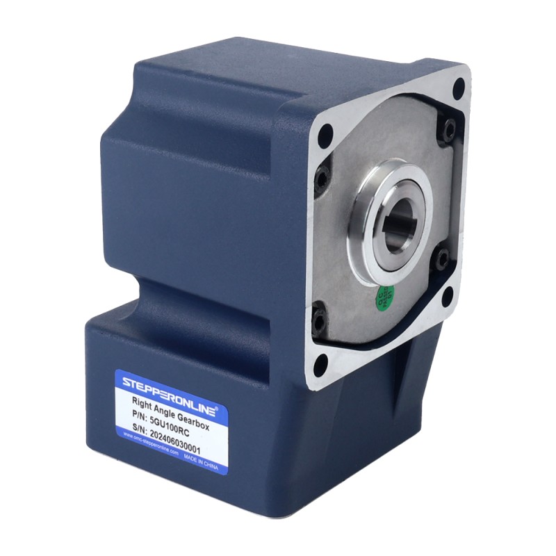 90W 220VAC 13,5 RPM 40,00 Nm (5664,47 oz.in) Flanşlı 90 mm Dik Açı Şanzıman İçi Boş Şaft Tek Fazlı AC Endüksiyon Motoru