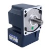 90W 220VAC 50Hz 90RPM 7.00Nm (991.28oz.in) Flanş 90mm Dik Açı Şanzıman Kama Yolu Şaft Tek Fazlı AC Endüksiyon Motoru