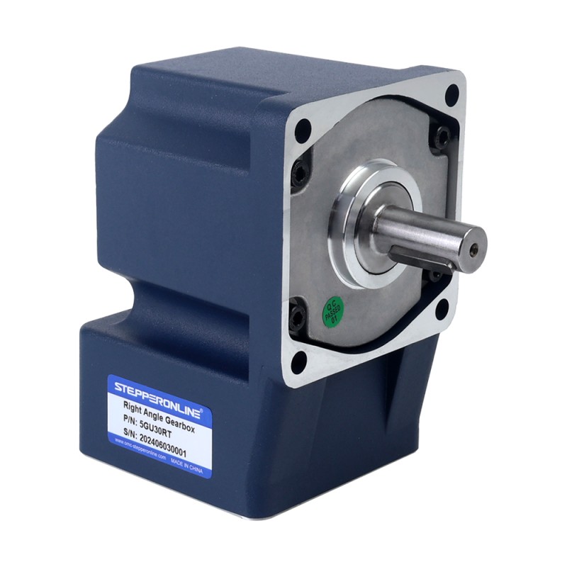 90W 220/380VAC 45RPM 14.00Nm (1982.56oz.in) Flanşlı 90mm Dik Açılı Şanzıman Kama Yolu Şaft Üç Fazlı AC Endüksiyon Motoru