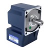 90W 220VAC 27RPM 21.00Nm (2973.84oz.in) Flanşlı 90mm Dik Açılı Şanzıman Kama Yolu Şaft Tek Fazlı AC Endüksiyon Motoru