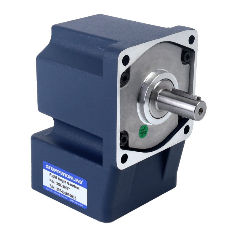 90W 220VAC 27RPM 21.00Nm (2973.84oz.in) Flanşlı 90mm Dik Açılı Şanzıman Kama Yolu Şaft Tek Fazlı AC Endüksiyon Motoru