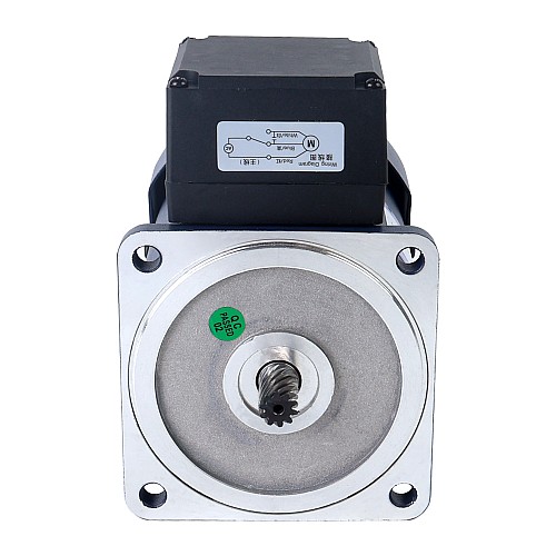 120W 110VAC 135RPM 6,20Nm (877,99oz.in) Flanş 90mm Dik Açı Şanzıman Kama Yolu Şaft Tek Fazlı AC Endüksiyon Motoru 120W 110VAC 135RPM 6,20Nm (877,99oz.in) Flanş 90mm Dik Açı Şanzıman Kama Yolu Şaft Tek Fazlı AC Endüksiyon Motoru