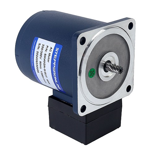 40W 220/380VAC 4,29 Nm (607,51 oz.in)/3,38 Nm (478,65 oz.in) Flanşlı 90 mm Mahmuzlu Redüktör Üç Fazlı AC Endüksiyon Motoru