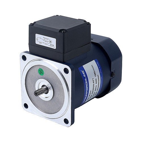 60W 110VAC 60Hz 516RPM 0,86Nm (121,79oz.in) Flanşlı 90mm Mahmuzlu Redüktör Tek Fazlı AC Endüksiyon Motoru