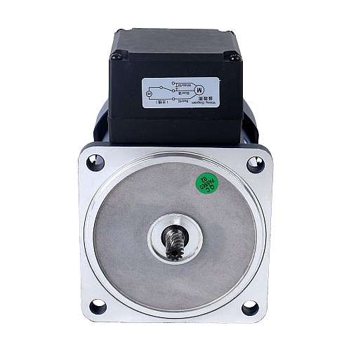60W 220VAC 50Hz 67,5RPM 5,92Nm (838,34oz.in) Flanşlı 90mm Mahmuzlu Redüktör Tek Fazlı AC Endüksiyon Motoru