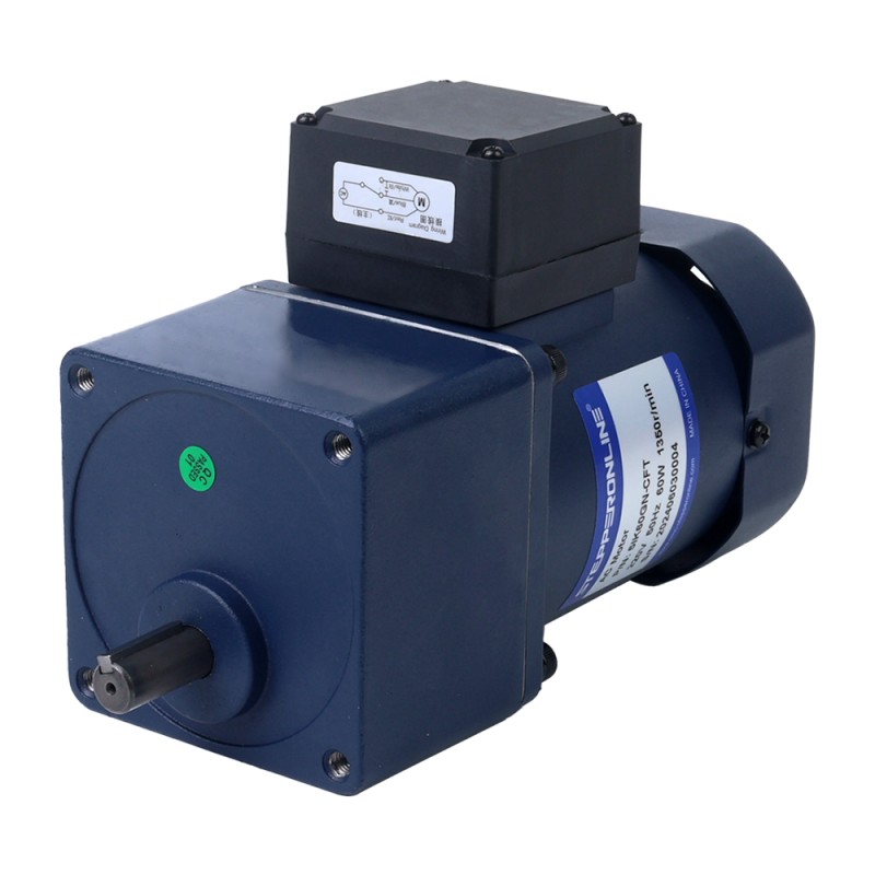 60W 110VAC 60Hz 31RPM 10.00Nm (1416.12oz.in) Flanşlı 90mm Mahmuzlu Redüktör Tek Fazlı AC Endüksiyon Motoru