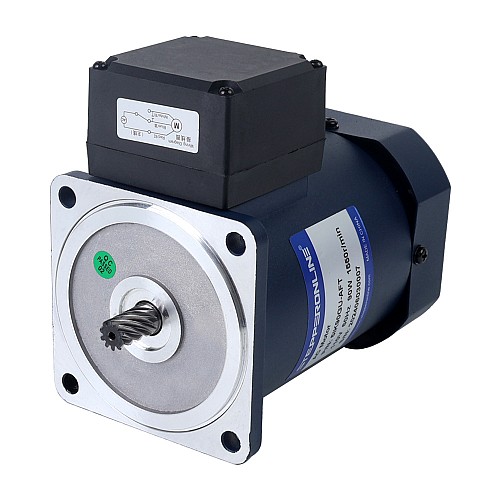 90W 110VAC 67,5 RPM 9,30 Nm (1316,99 oz.in) Flanşlı 90 mm Dik Açılı Şanzıman İçi Boş Şaft Tek Fazlı AC Endüksiyon Motoru 90W 110VAC 67,5 RPM 9,30 Nm (1316,99 oz.in) Flanşlı 90 mm Dik Açılı Şanzıman İçi Boş Şaft Tek Fazlı AC Endüksiyon Motoru
