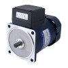 90W 220VAC 27RPM 21.00Nm (2973.84oz.in) Flanşlı 90mm Dik Açılı Şanzıman Kama Yolu Şaft Tek Fazlı AC Endüksiyon Motoru
