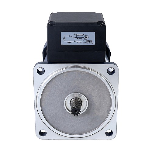 90W 220VAC 50Hz 135RPM 4,60Nm (651,41oz.in) Flanşlı 90mm Dik Açılı Şanzıman Kama Yolu Şaft Tek Fazlı AC Endüksiyon Motoru 90W 220VAC 50Hz 135RPM 4,60Nm (651,41oz.in) Flanşlı 90mm Dik Açılı Şanzıman Kama Yolu Şaft Tek Fazlı AC Endüksiyon Motoru
