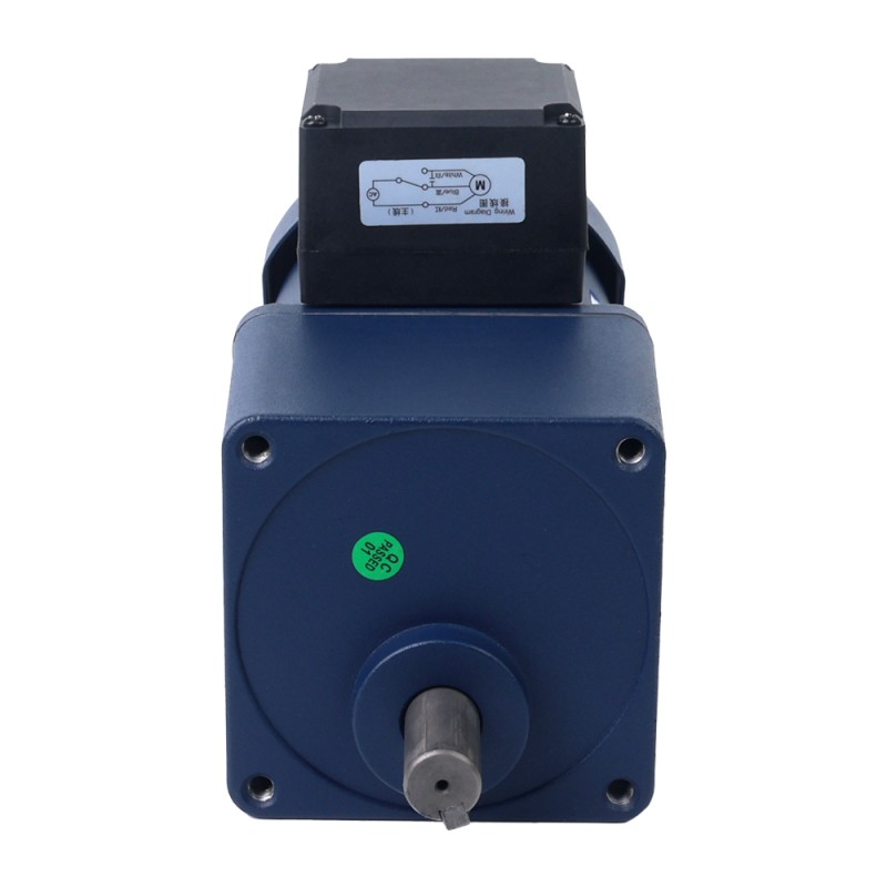 90W 110VAC 60Hz 103RPM 5,80Nm (821,35oz.in) Flanşlı 90mm Mahmuzlu Redüktör Tek Fazlı AC Endüksiyon Motoru