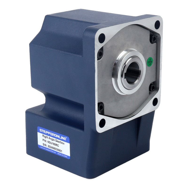 200W 220/380VAC 60.00Nm (8496.70oz.in) Flanşlı 104mm Dik Açı Şanzıman İçi Boş Şaft Üç Fazlı AC Endüksiyon Motoru