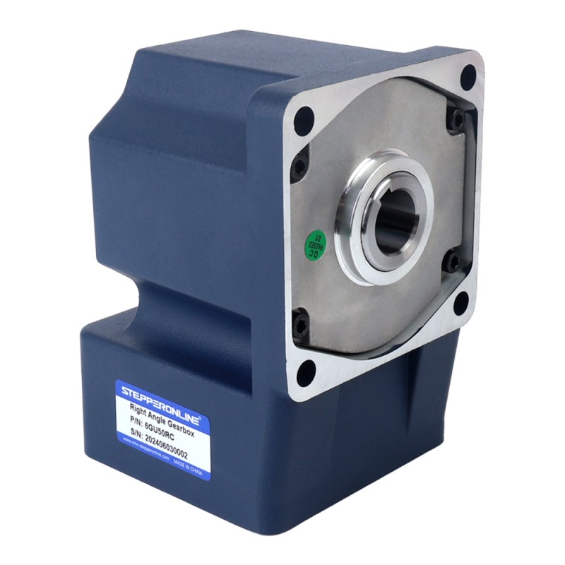 200W 220VAC 27RPM 47.00Nm (6655.75oz.in) Flanşlı 104mm Dik Açılı Şanzıman İçi Boş Şaft Tek Fazlı AC Endüksiyon Motoru